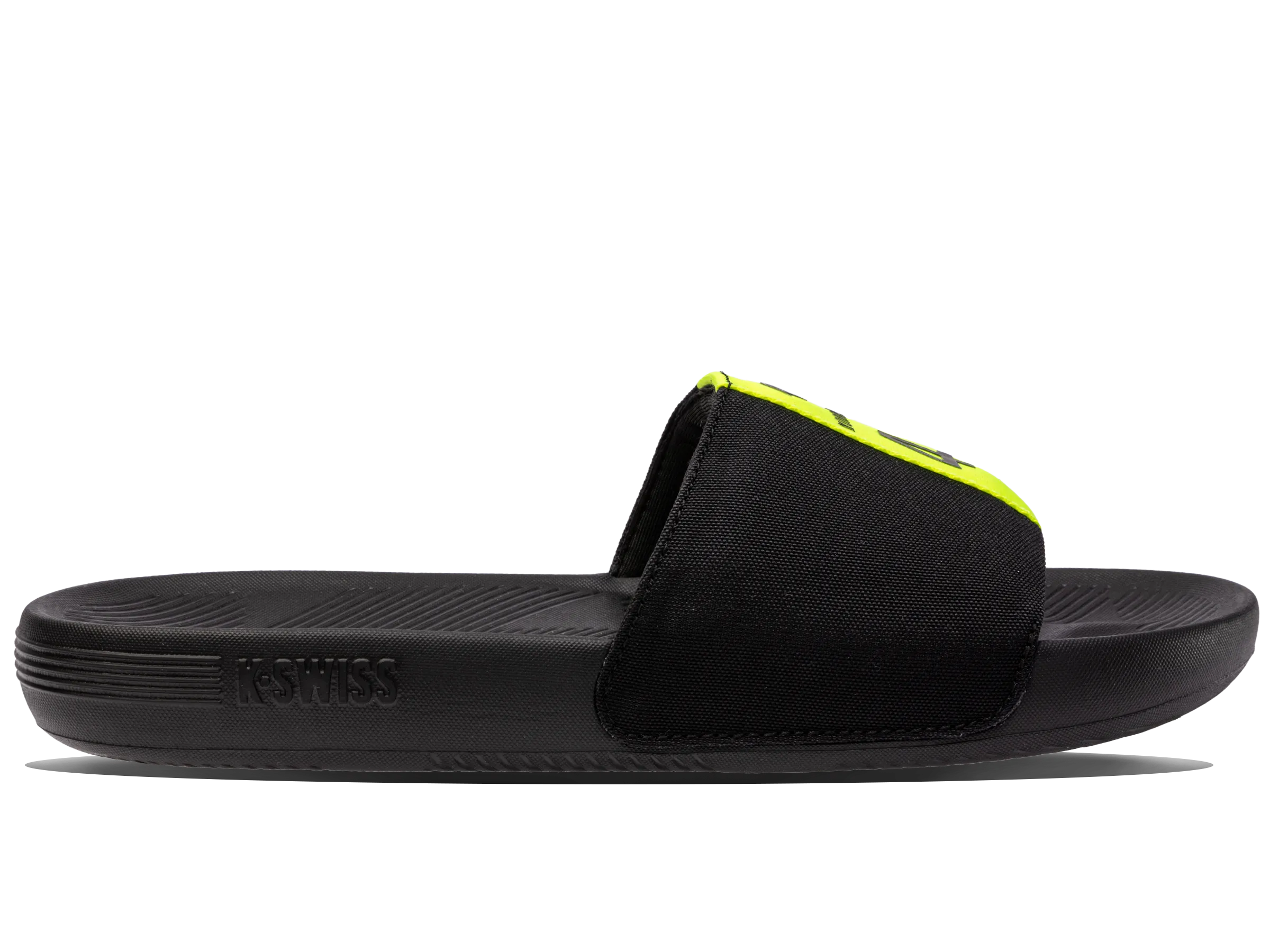 98951-071-M | SLIDE SANDAL LINEAR X MCLAREN | BLACK/SAFETY YELLOW