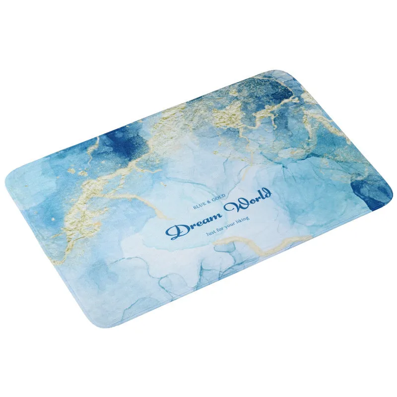 Absorbent bathroom non-slip mat floor mat