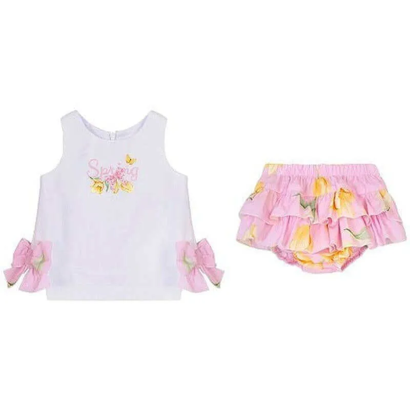 Baby Girls 2 Piece Floral Knicker Set