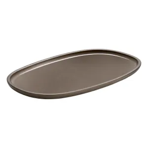 Bauscher ReNew Taupe Oval Platters 300x180mm (2 Pack)