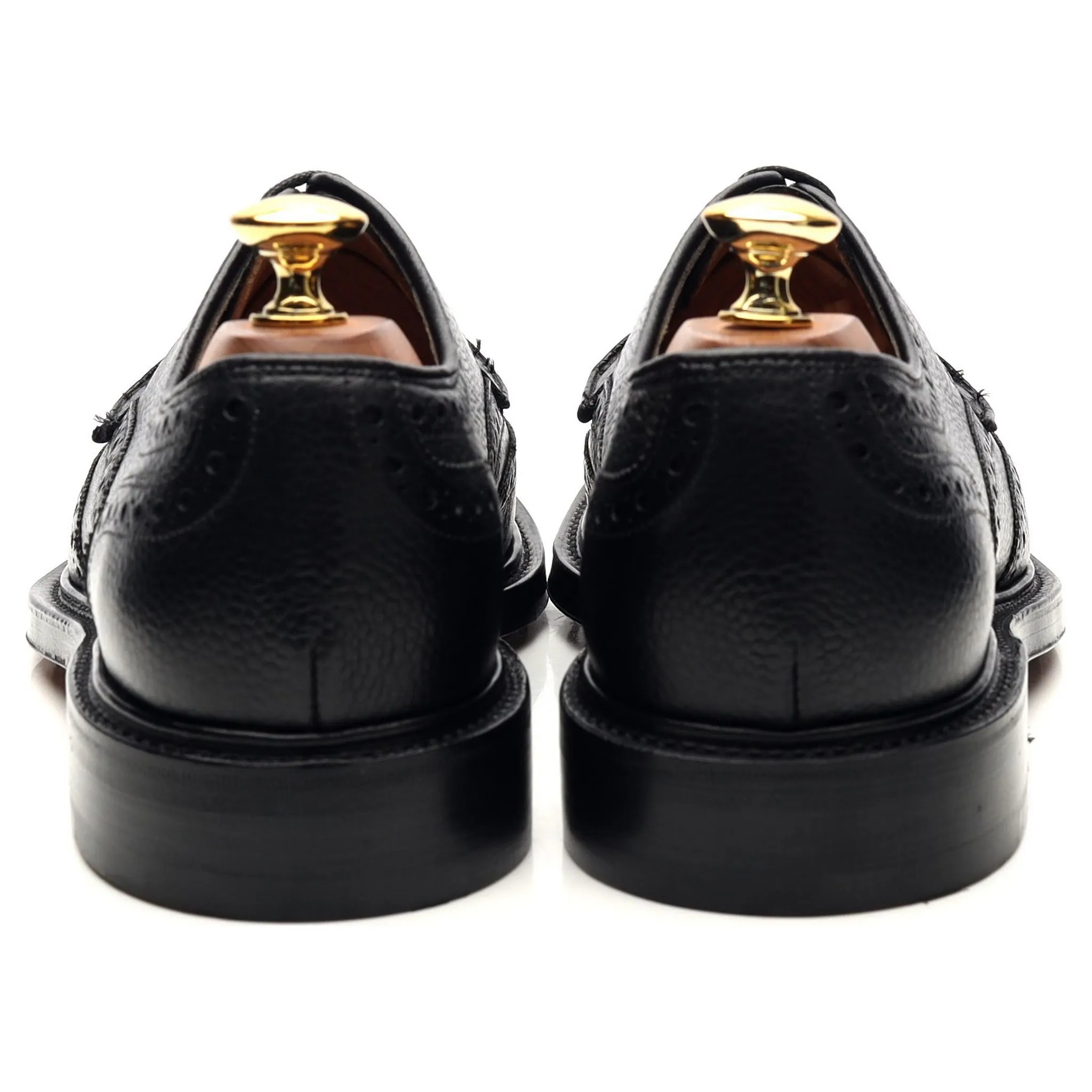 'Bexhill' Black Leather Derby Brogues UK 6 F