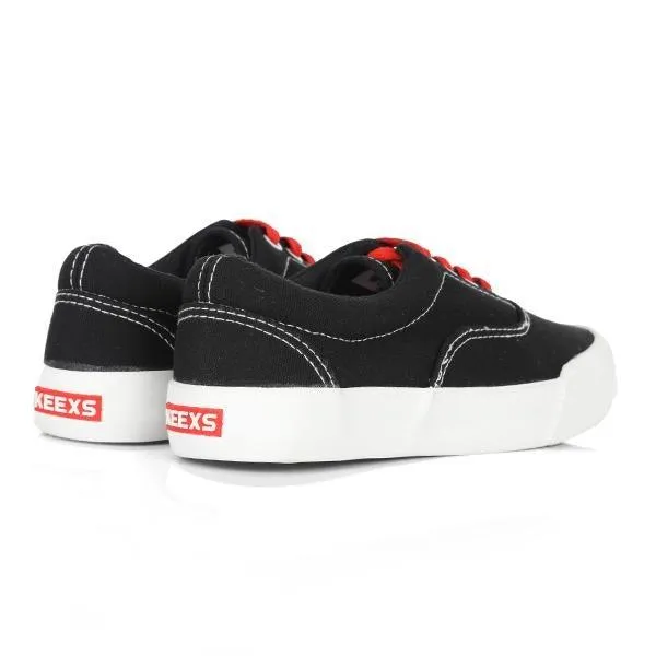 BOYS BLACK LACE UP SNEAKERS