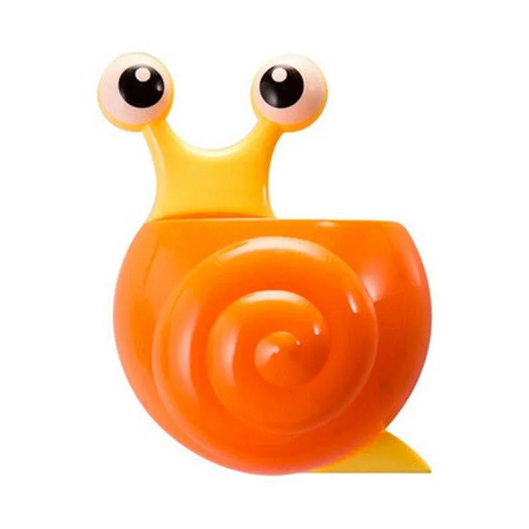 Cartoon Snail /Bee Design Suction Toothbrush Toothpaste Holders