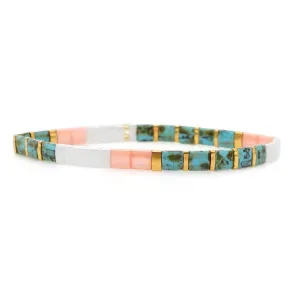 Chic Colorblock Stretch Bracelet