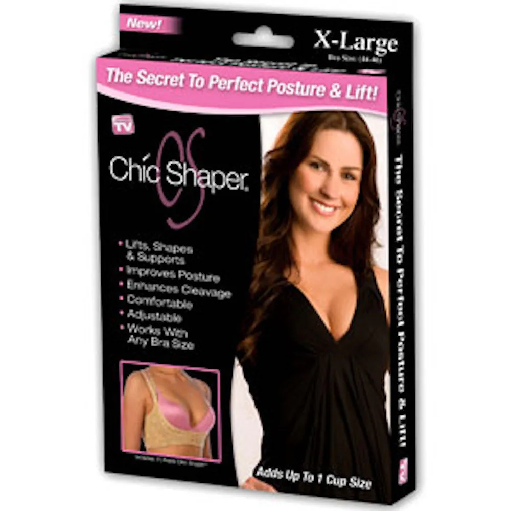 Chic Shaper Perfect Posture - Black - Extra Large (Bust Size 44-46)