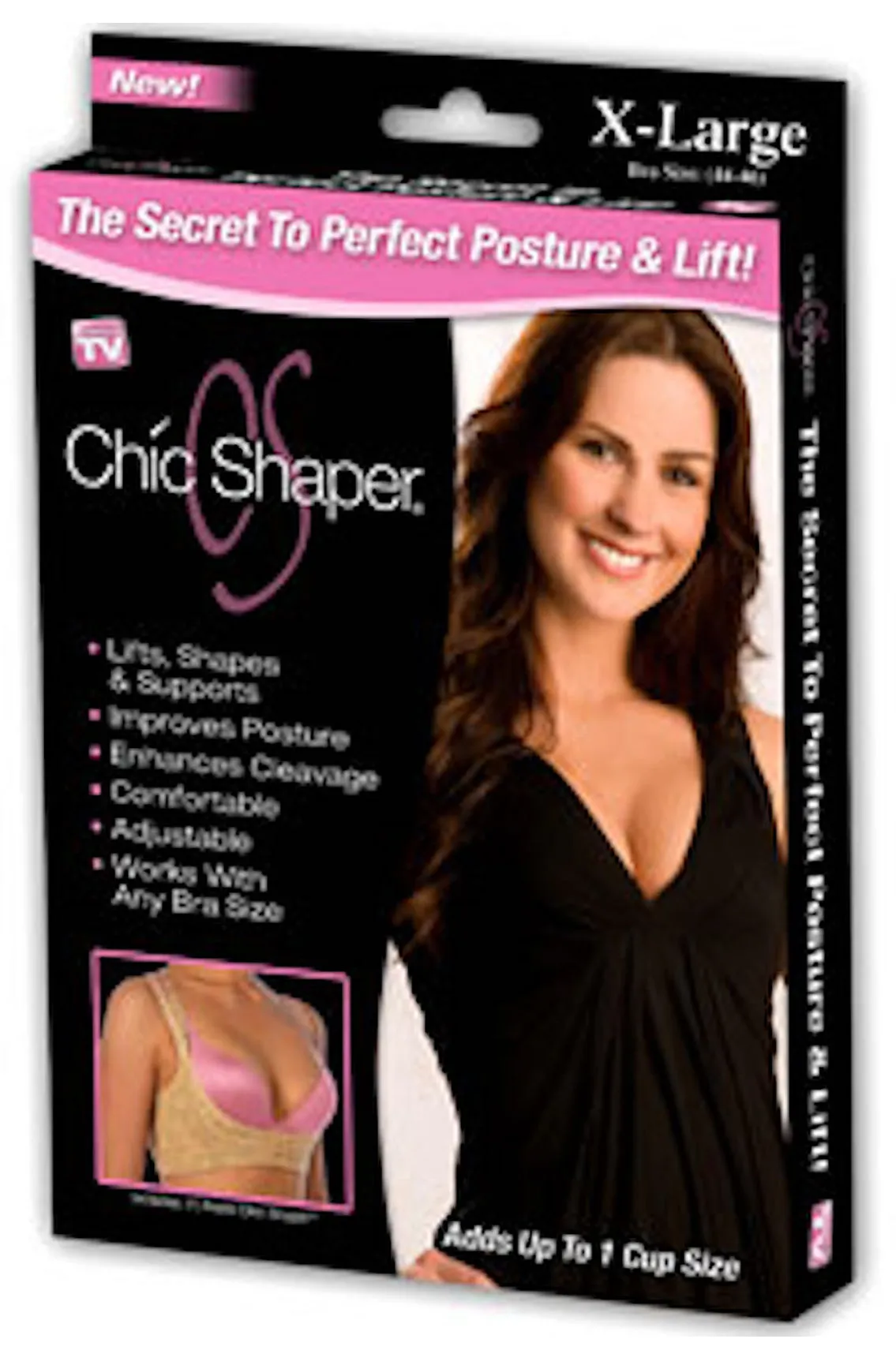 Chic Shaper Perfect Posture - White - Large (Bust Size 40-42)