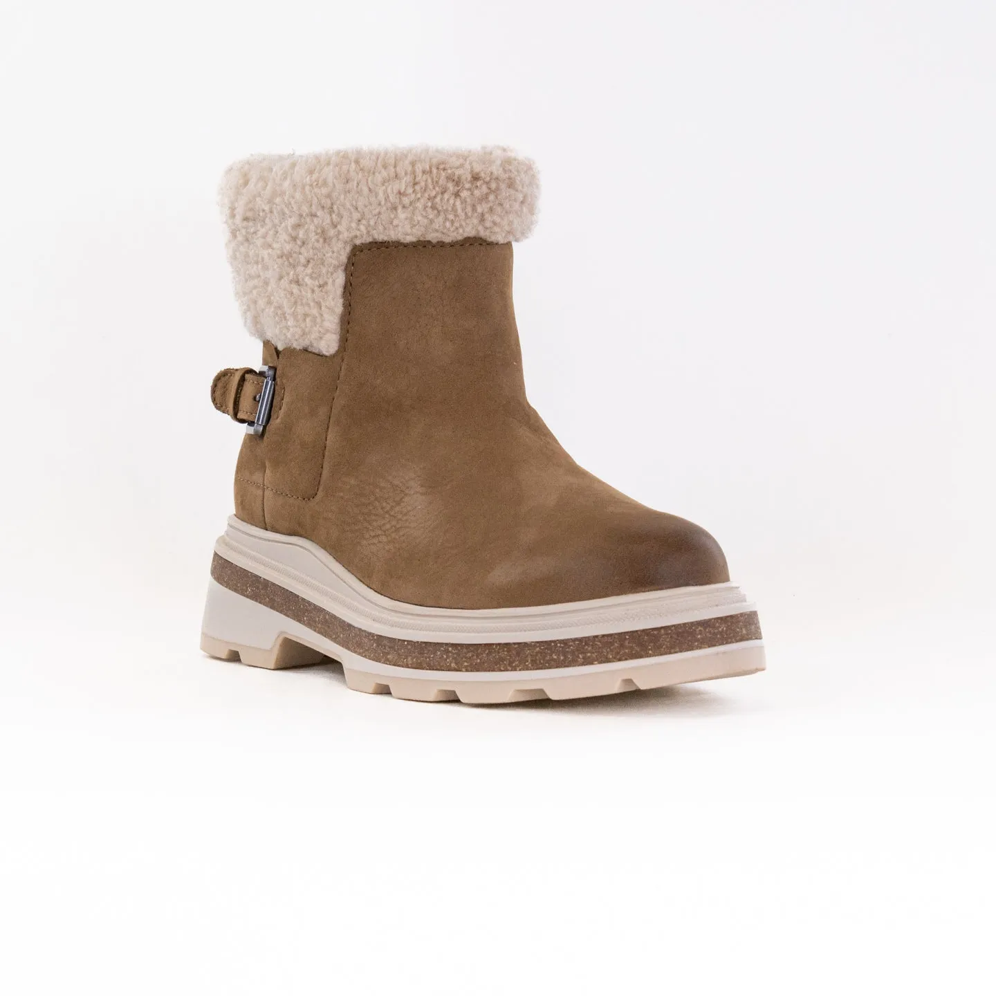 Clarks Hencroft Madi Waterproof (Women's) - Dark Sand Warmlined