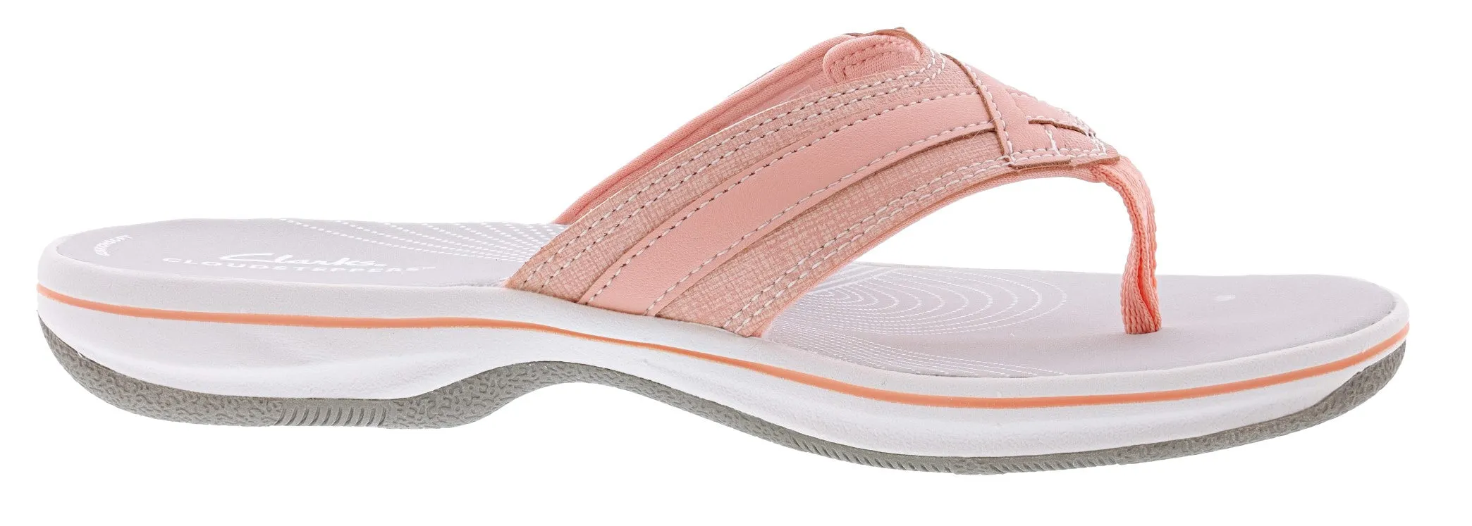 Clarks Women's Breeze Sea Adjustable Strap Comfort Flip Flops