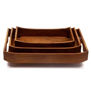 Curved Rectangle Tray - Set of 3