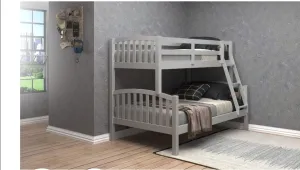 Davos Triple Bunk Bed – Dove Grey - Stylish and Space-Saving Bed for Kids