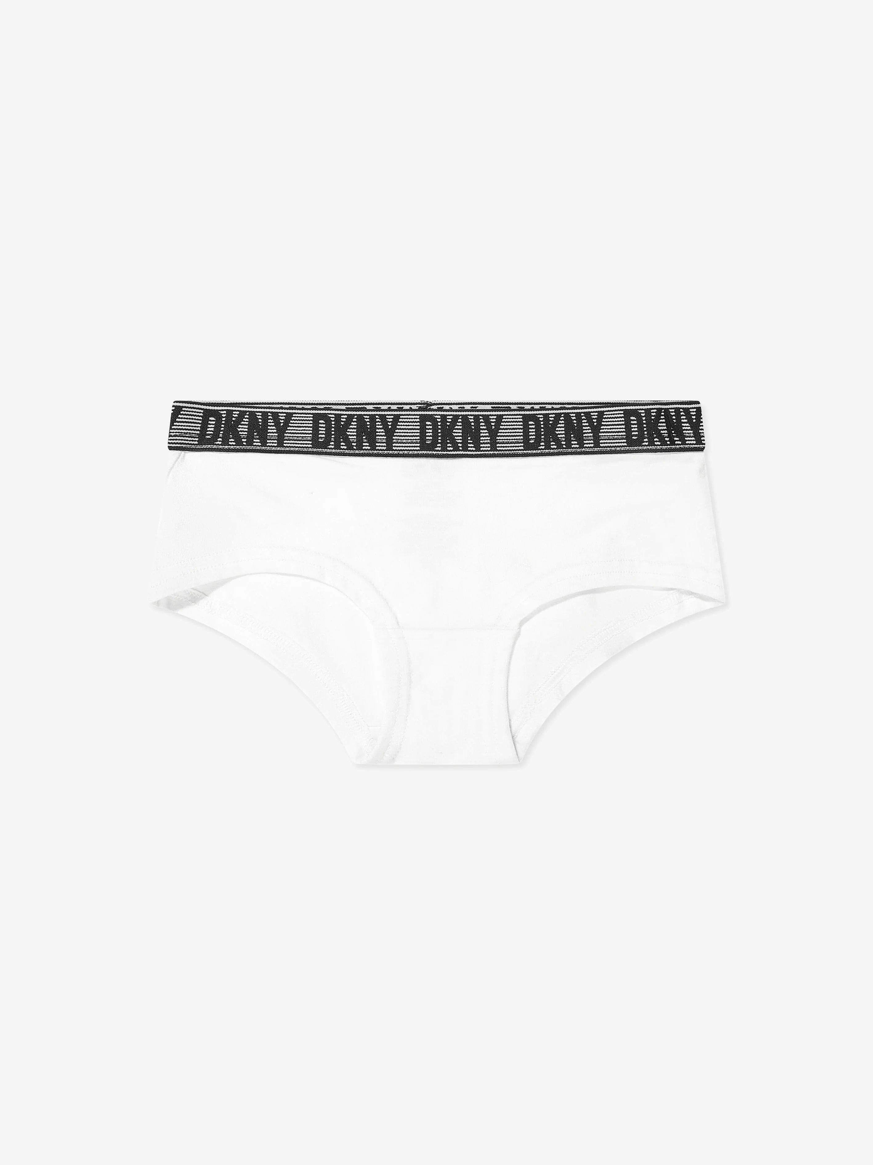 DKNY Girls 3 Pack Hipster Knickers Set in Black