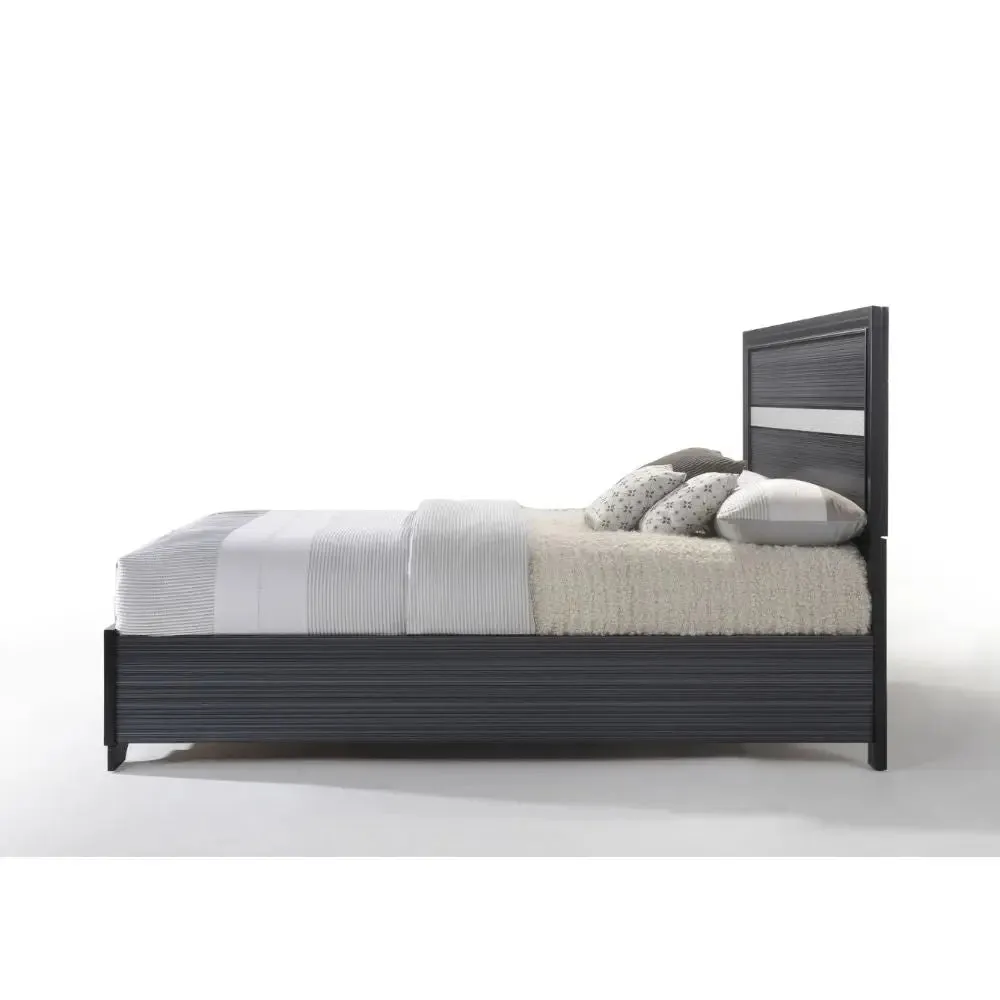 Easton King Bed w/Drawer, Black