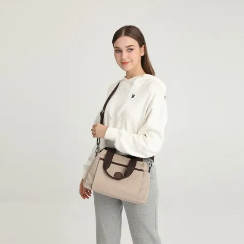 EH2239 - Kono Waterproof Multi-Functional Handbag Cross Body Bag in Grey | Stylish & Versatile