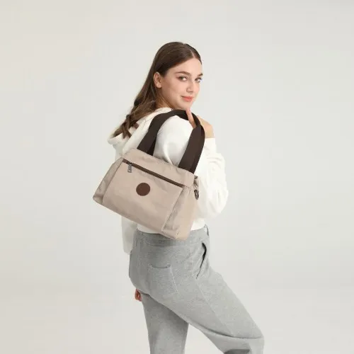 EH2239 - Kono Waterproof Multi-Functional Handbag Cross Body Bag in Grey | Stylish & Versatile