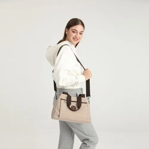 EH2239 - Kono Waterproof Multi-Functional Handbag Cross Body Bag in Grey | Stylish & Versatile