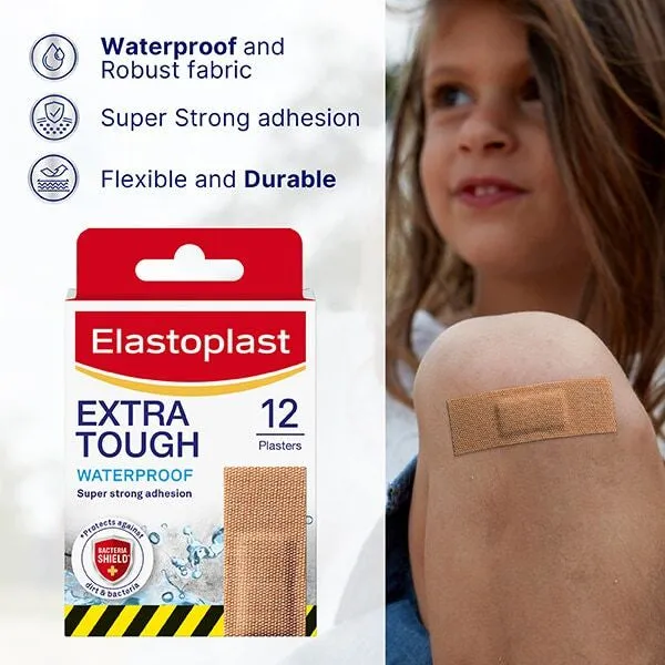 Elastoplast Extra Tough Waterproof Plaster (12 Pack)