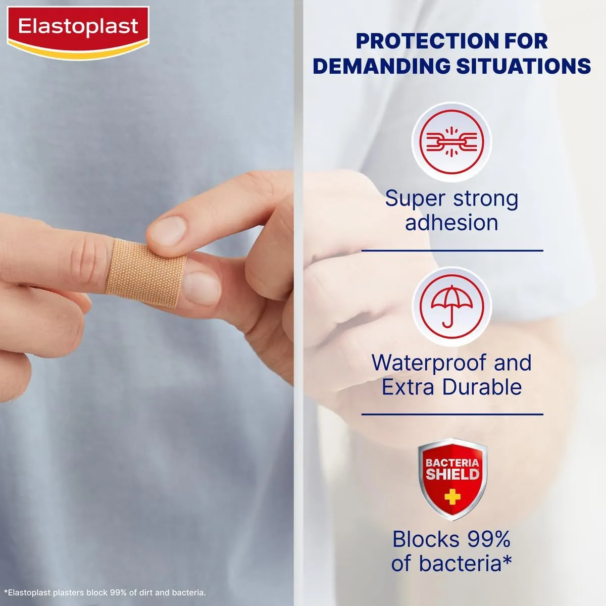 Elastoplast Fabric Waterproof Plaster (18 Pack)