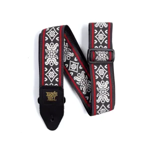 Ernie Ball Blackjack Red Jacquard Strap