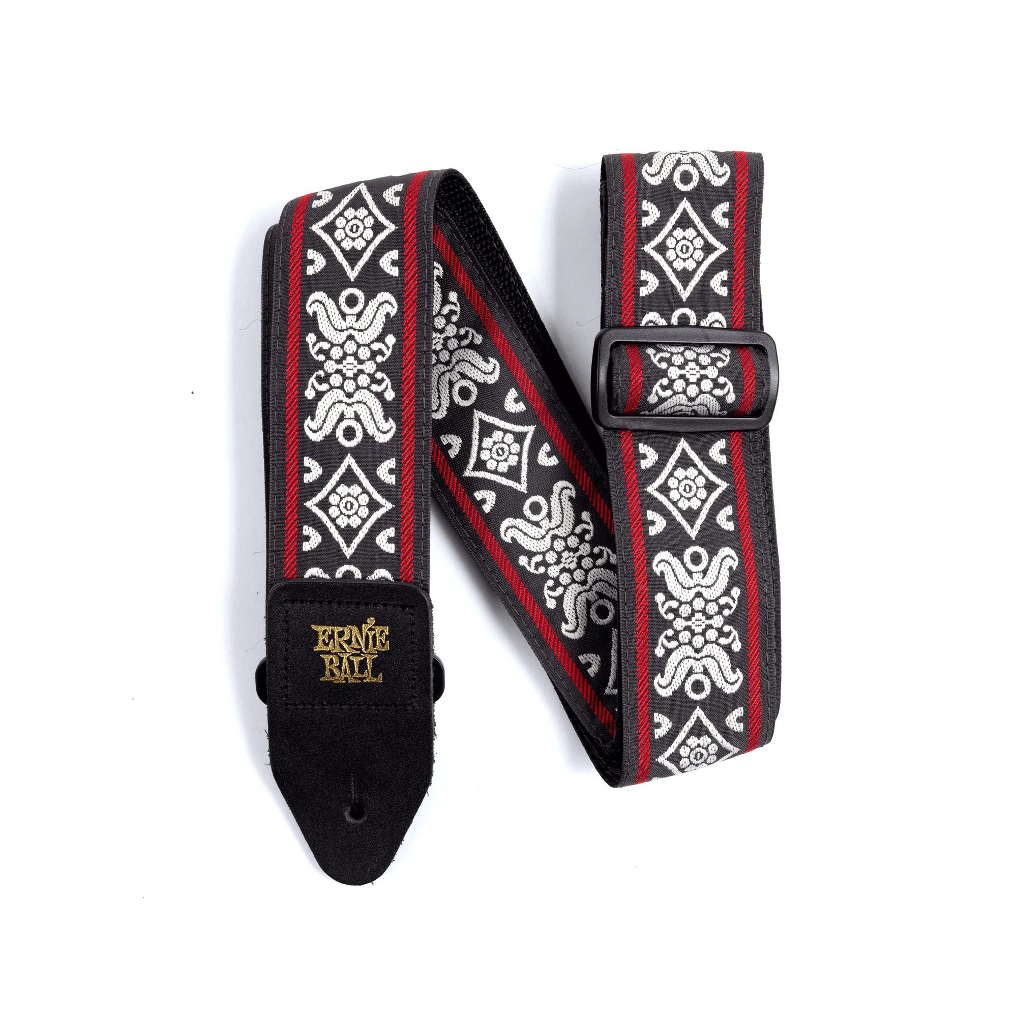 Ernie Ball Blackjack Red Jacquard Strap