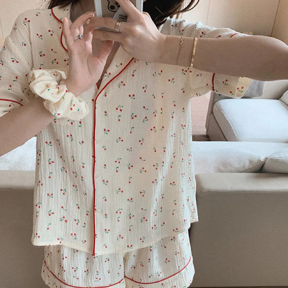 Fashion Short Sleeved Pajama Set