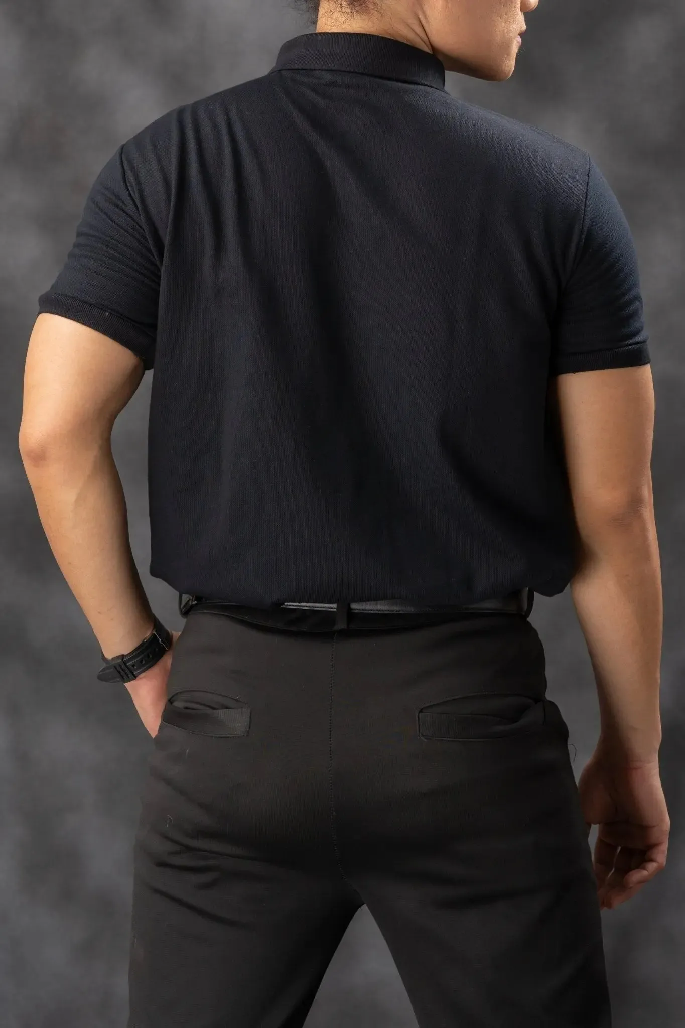 FLEXFIT Series Men's Polo - Black