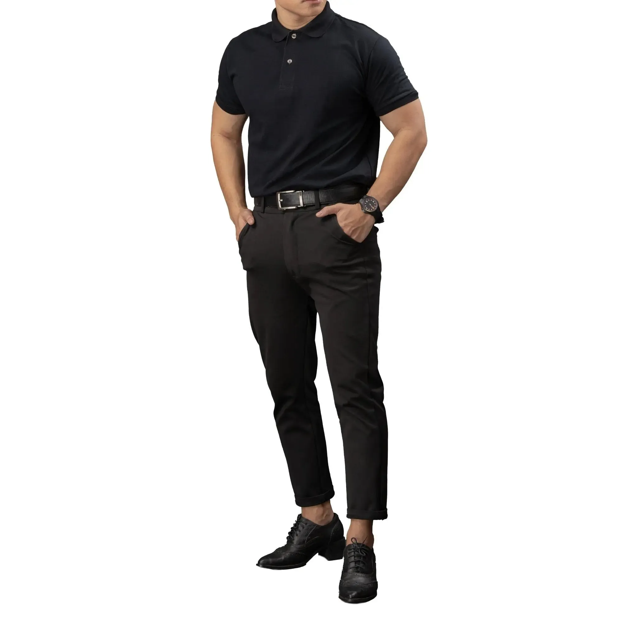 FLEXFIT Series Men's Polo - Black