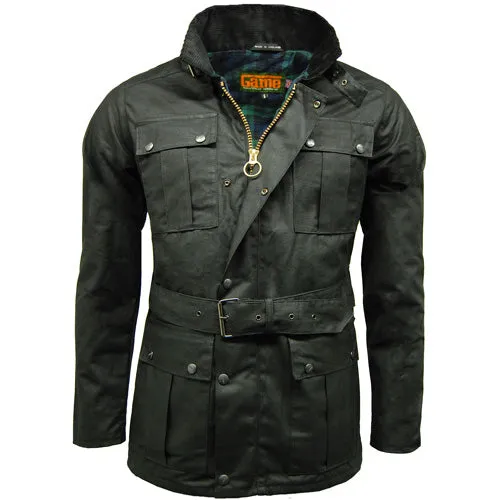 Game Continental Belted Motorcycle Wax Jacket - Stylish & Durable | Premium UK Made