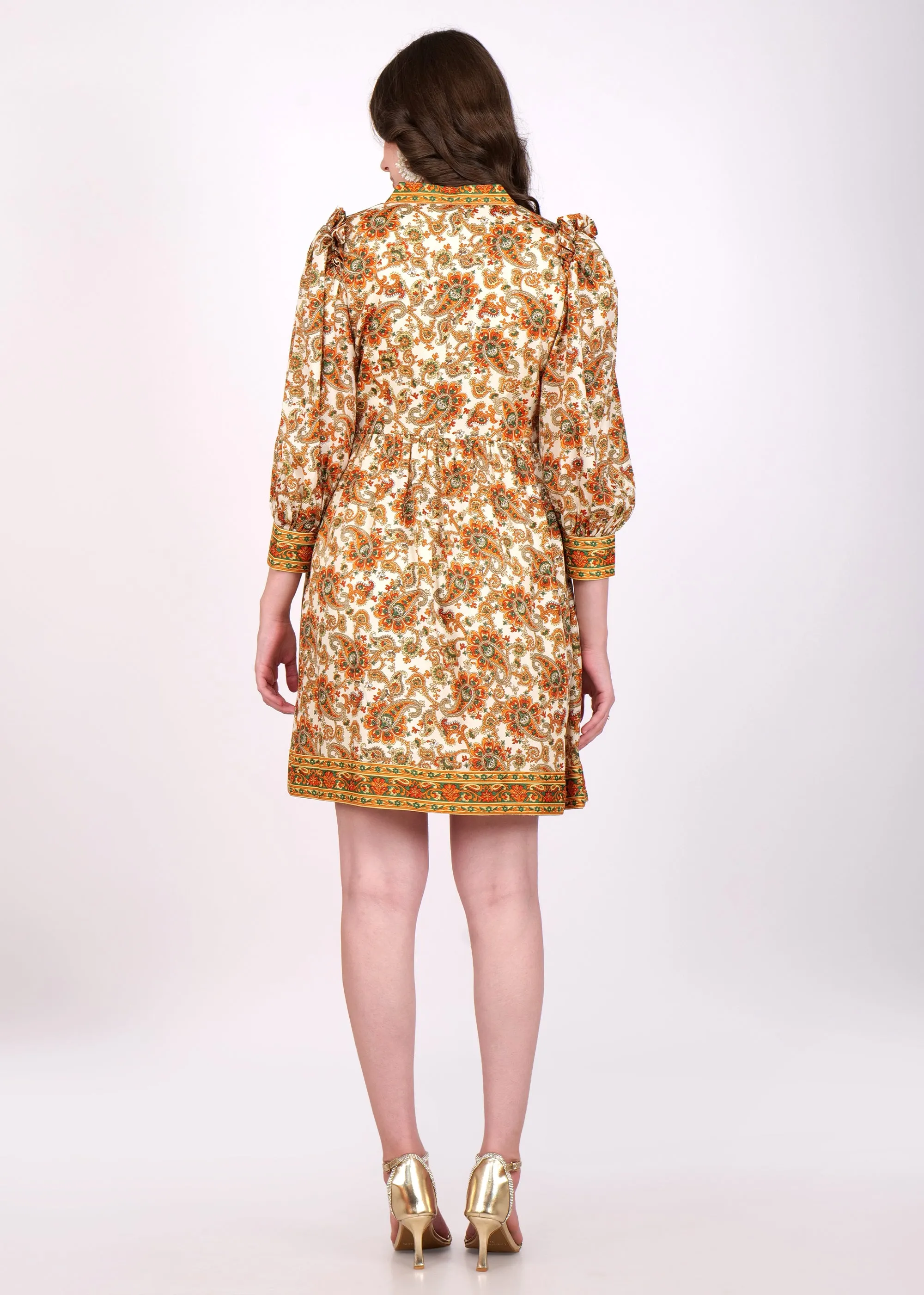 Golden Harvest Paisley Dress