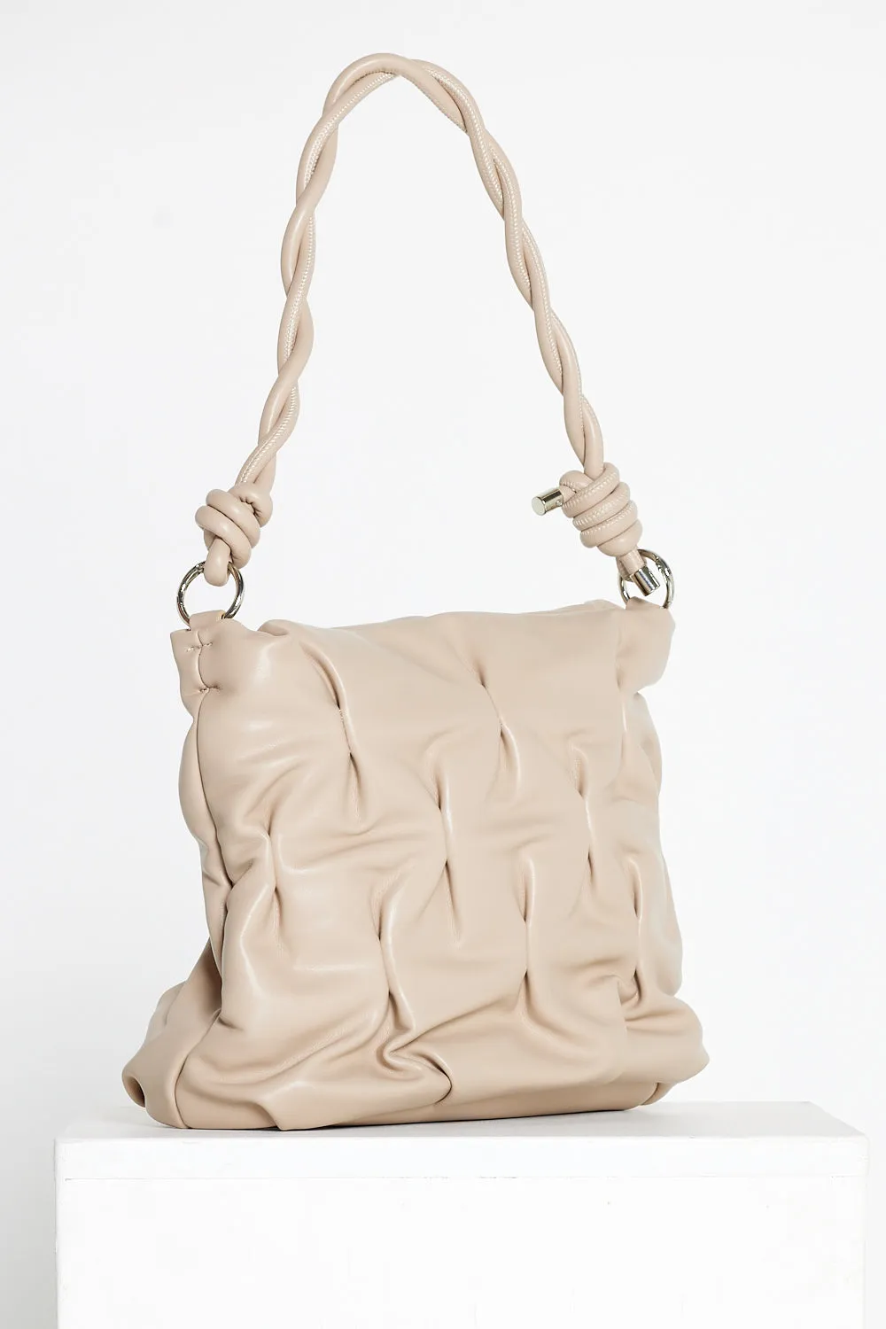 Gretchen Crinkle Bag - Beige