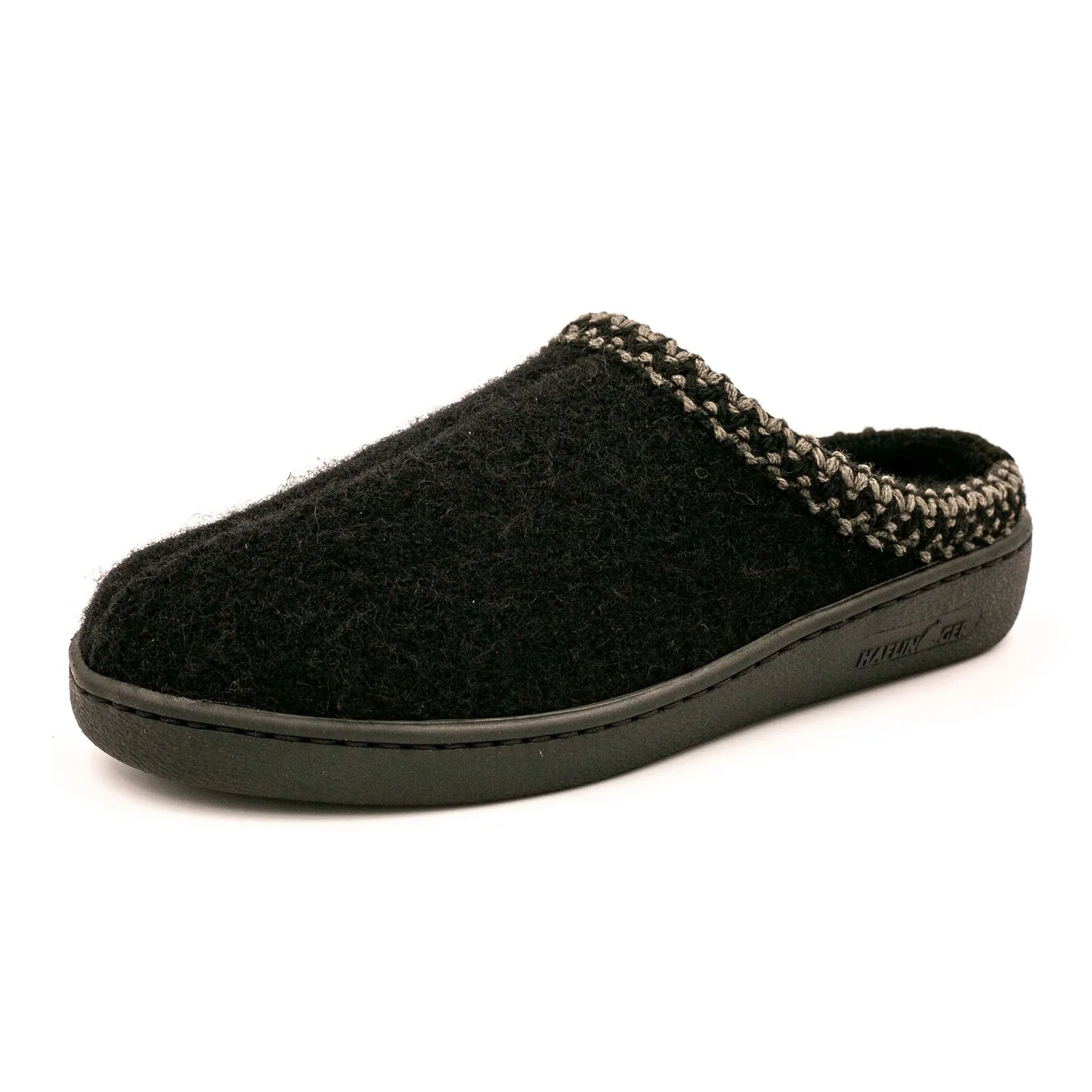 Haflinger AT 203 Slipper (Unisex) - Black