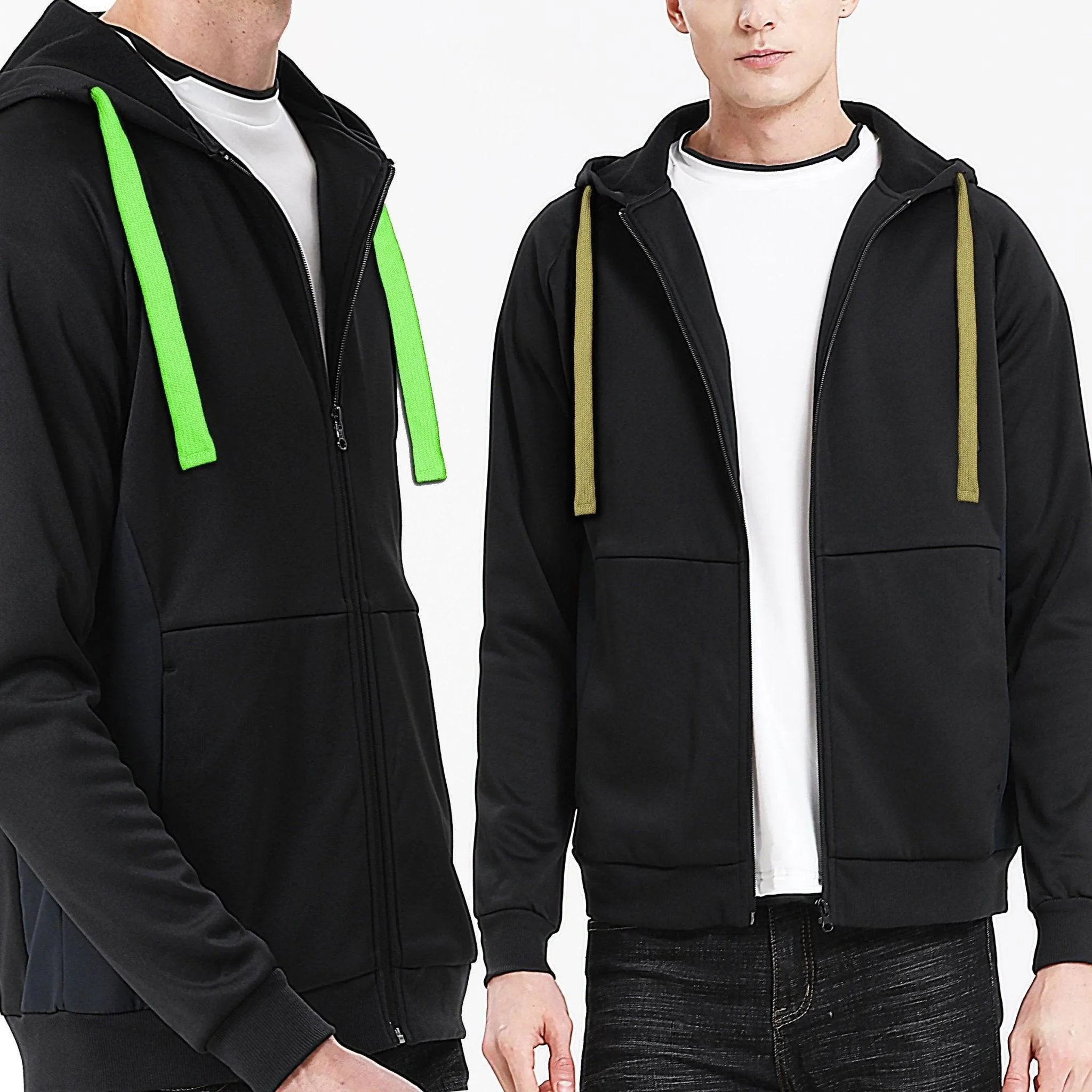 ISUSI Contrast Hoodie Jumper, Full Zip