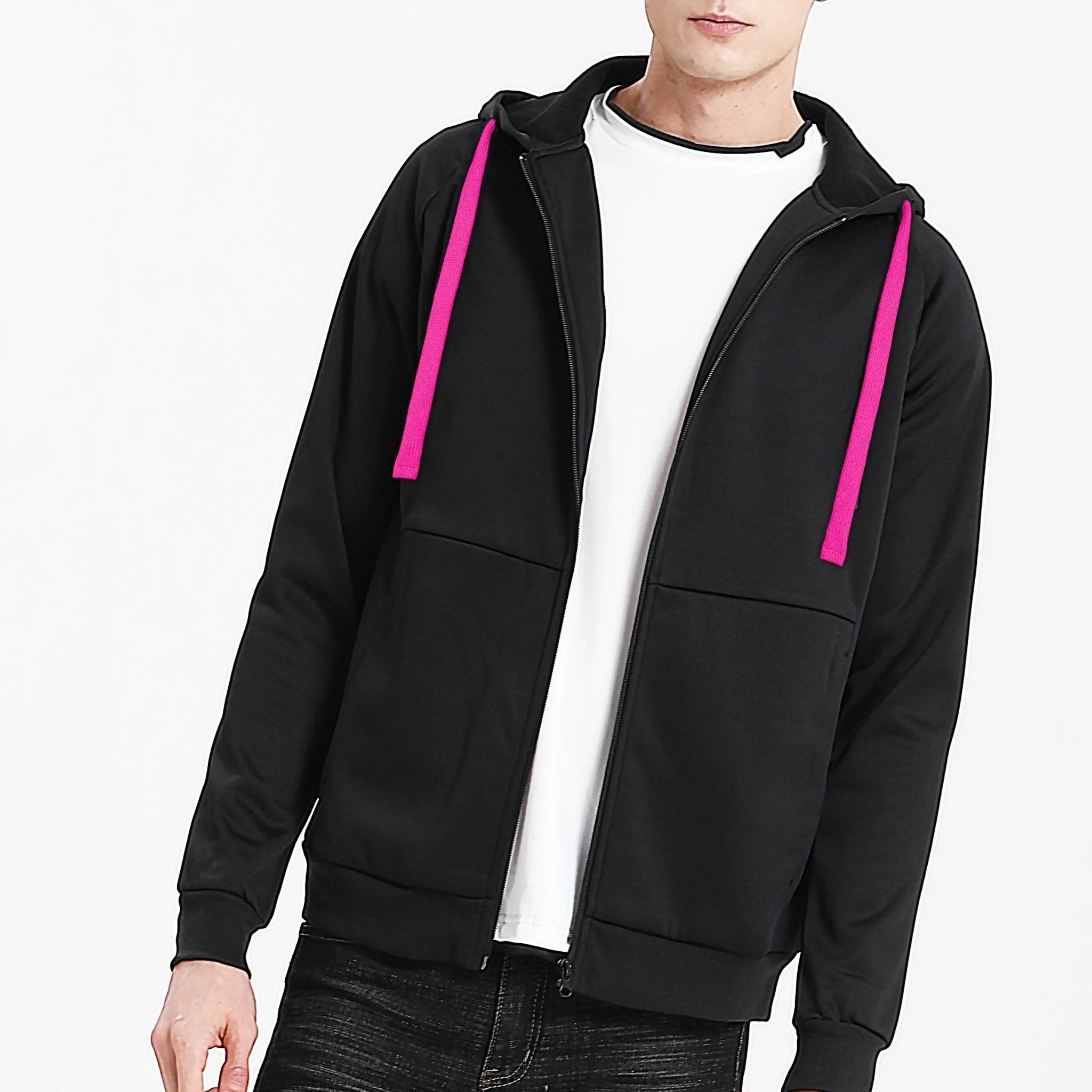 ISUSI Contrast Hoodie Jumper, Full Zip