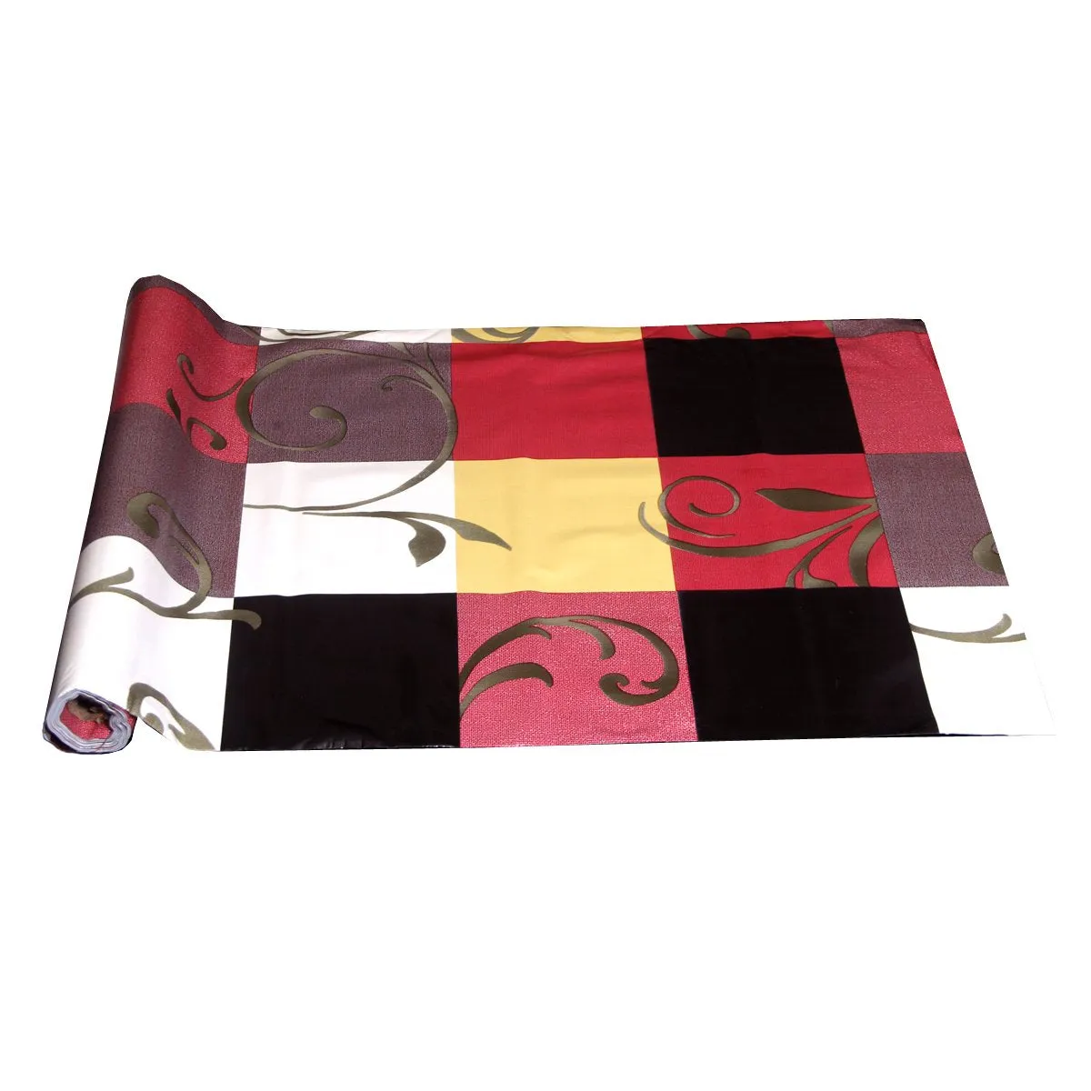 Kuber Industries Exclusive Wardrobe's Polyester Shelf Mat,Kitchen Shelf Mat,Drawer Mat in Plastic Sheet Material-10 Mtr Roll (Reversible Can Be Used in Both Sides) Product Code-Shm10, Multi