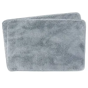 Kuber Industries Luxury Door Mat|Super Absorbent,Non-Slip & Comfortable|Anti Skid Bathroom |Multi-Utility Floor for Living Room,Bedroom,Entrances|40 x 60 cm,Grey, Pack of 10