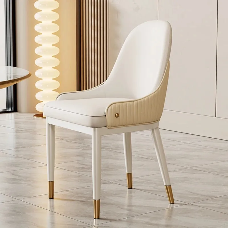 LEONIE Gold Accents Stylish Dining Chair