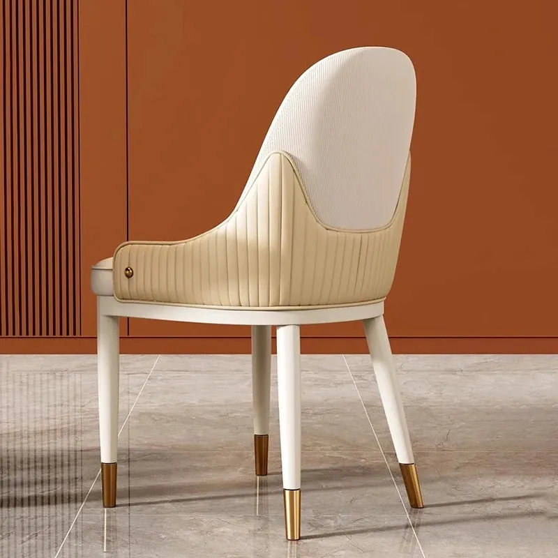 LEONIE Gold Accents Stylish Dining Chair