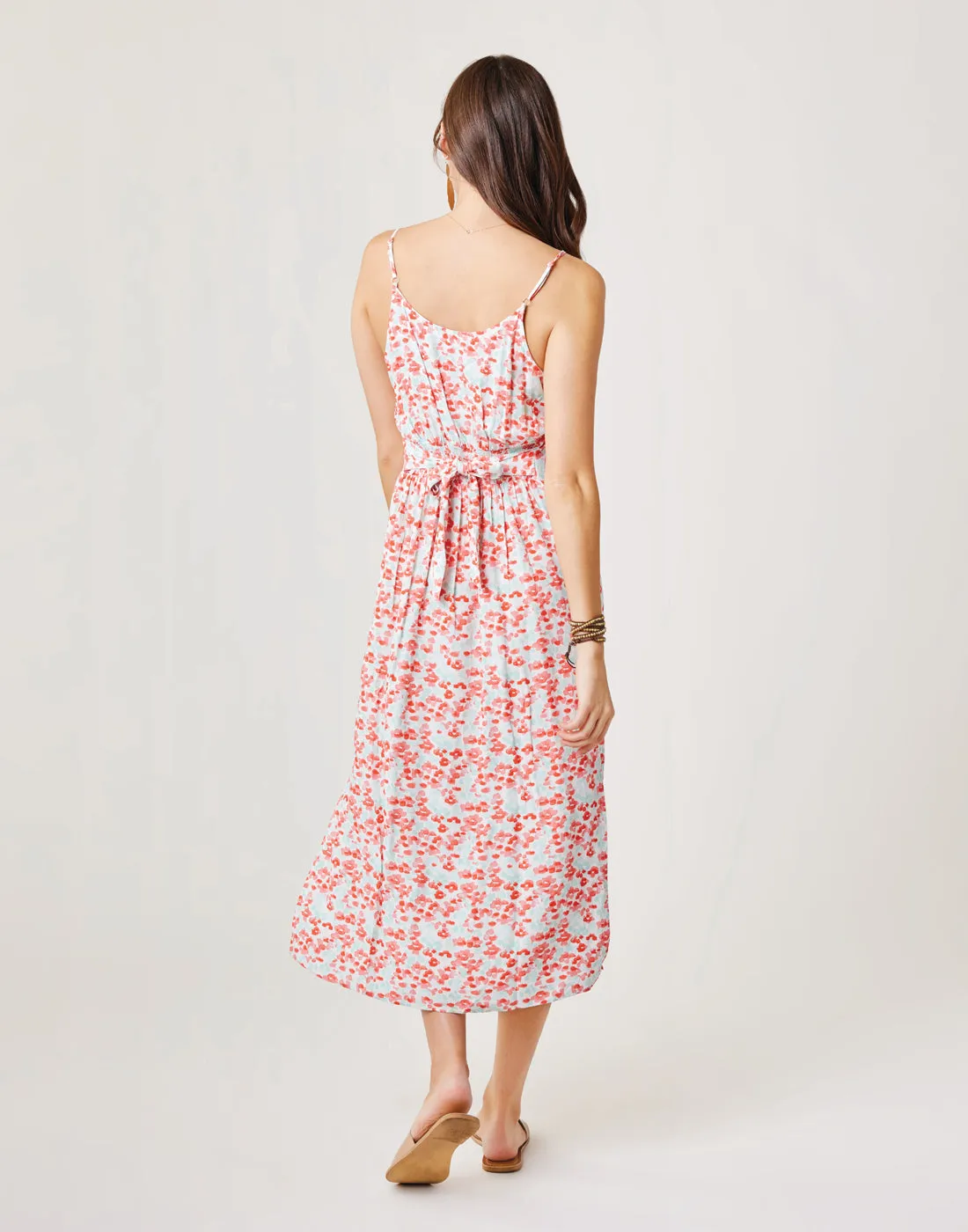 Macy Dress: Grapefruit Bloom