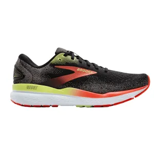 Men's Brooks Ghost 16 - AW24 - Black/Manderin Red/Green (Wide 2E Width)