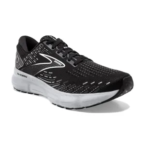 Men's Brooks Glycerin 20 Color: Black/White/ Alloy (WIDE WIDTH)