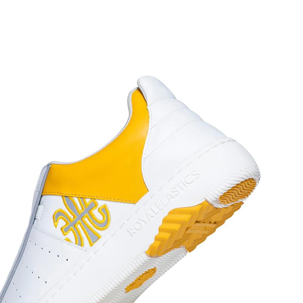 Men's Icon Archer Yellow White Leather Sneakers 06394-003