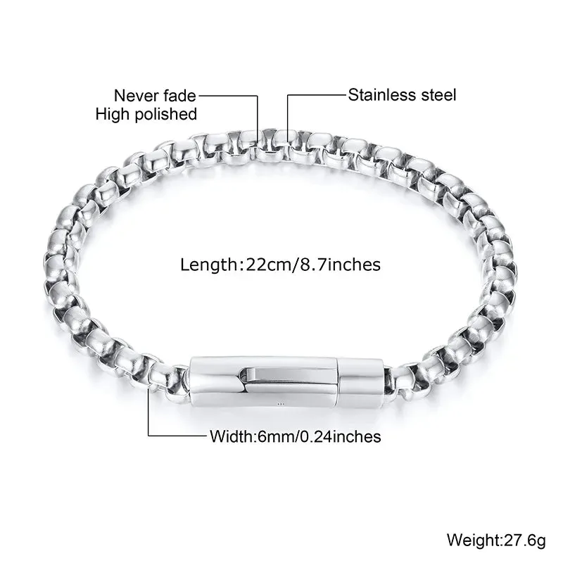 Men's Stainless Steel Bracelet – Stylish and Durable Accessory