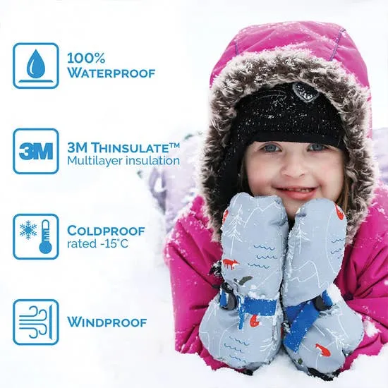 Navy Cozy-Dry Waterproof Mittens