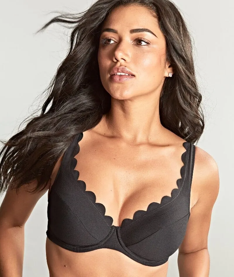 Panache Swimwear Spirit Lauren Plunge Bikini Top - Black