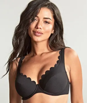 Panache Swimwear Spirit Lauren Plunge Bikini Top - Black