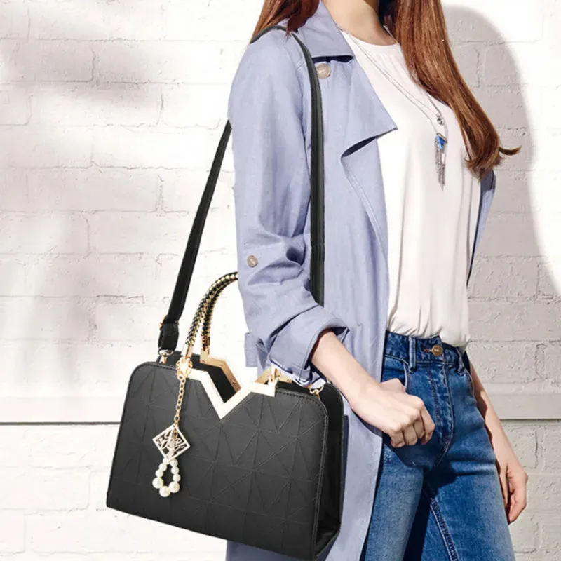 Patchwork Leather Bag Ladies Luxury Handbag Fashion Elegant Design Hight Quality