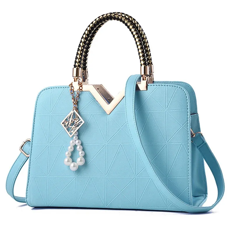 Patchwork Leather Bag Ladies Luxury Handbag Fashion Elegant Design Hight Quality