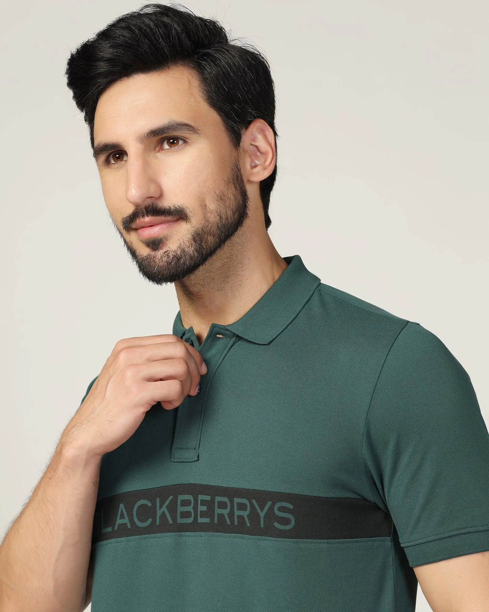 Polo Green Printed T-Shirt - Solo