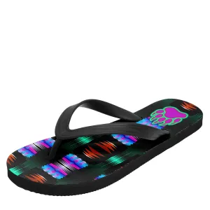 Purple Midnight Bearpaw Flip Flops