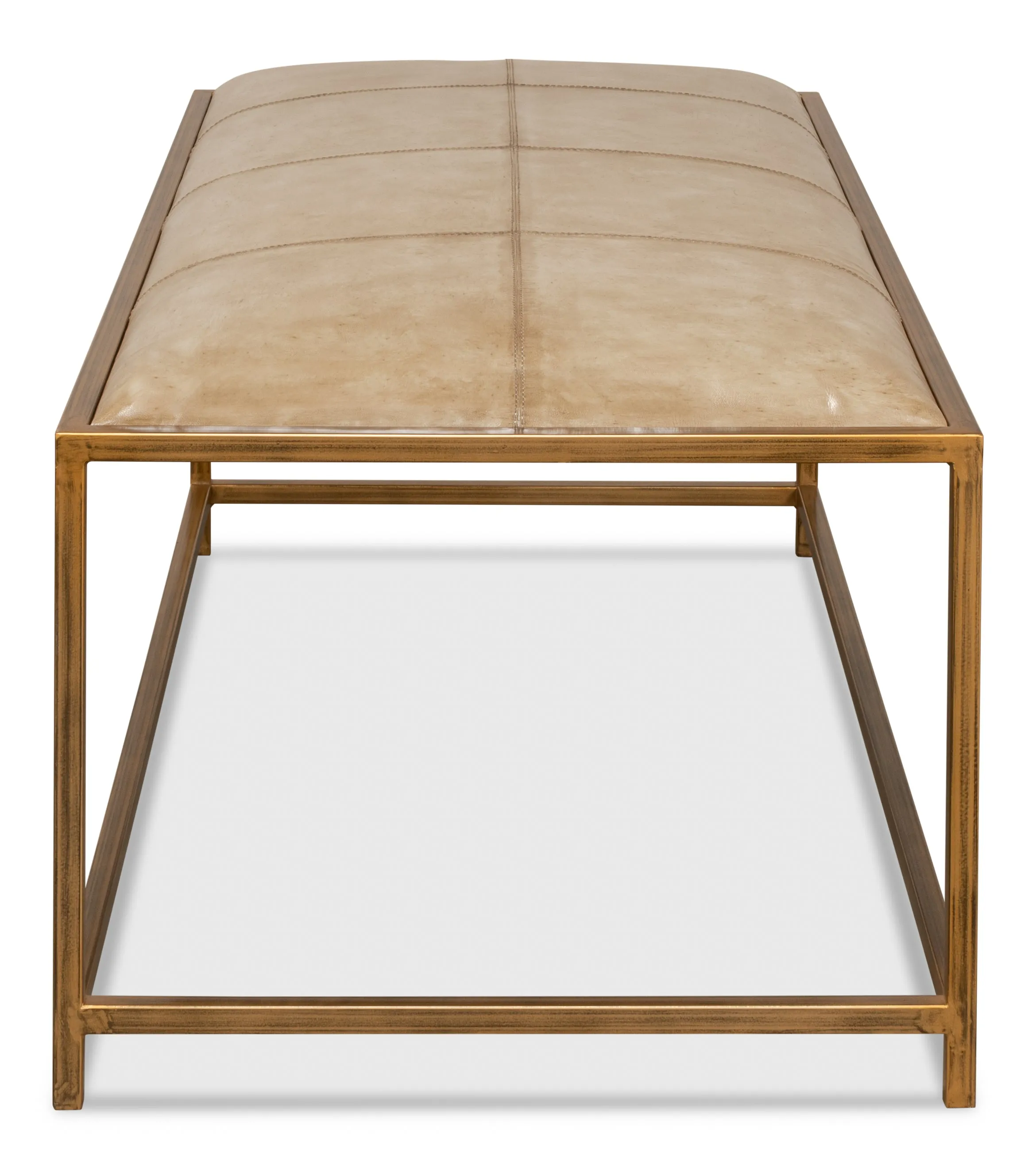 Sarreid - Montvale Coffee Table/Bench - Beige - Contemporary