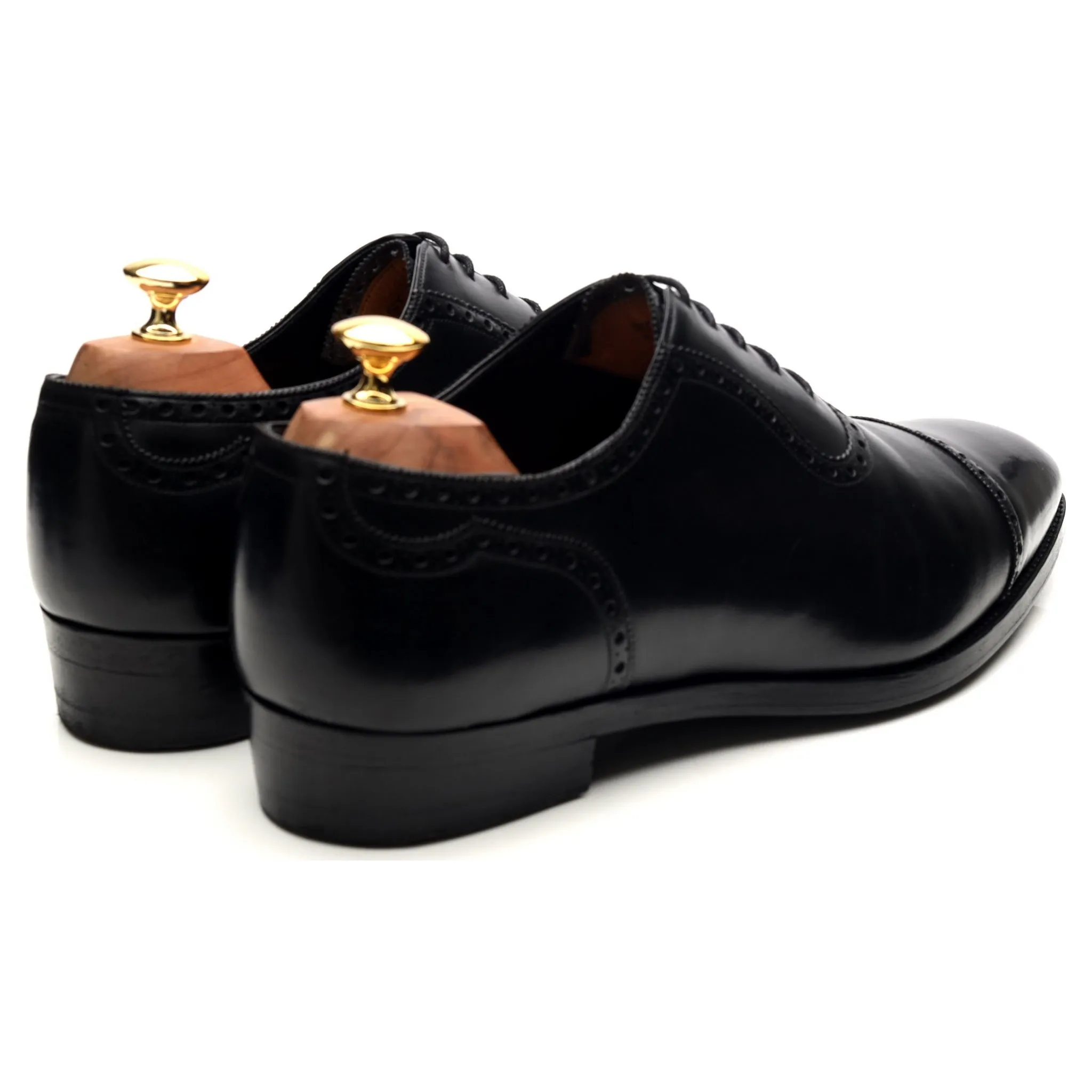 'St. James II' Black Leather Oxford Brogues UK 10 F